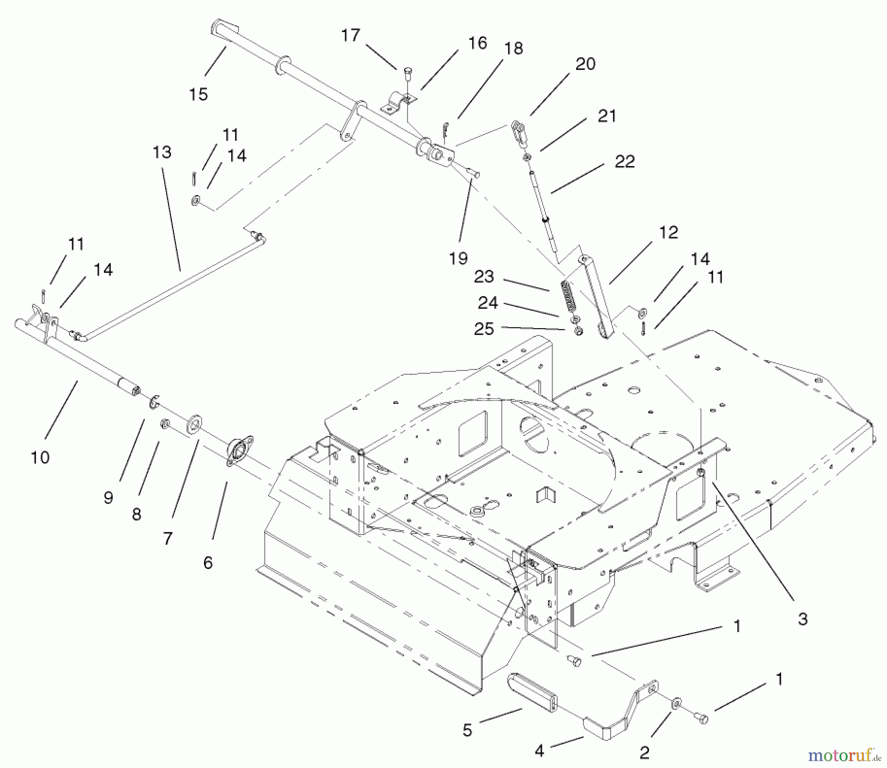  Toro Neu Mowers, Zero-Turn 74601 (Z17-44) - Toro Z17-44 TimeCutter Z Riding Mower, 2002 (220000001-220000912) PARKING BRAKE ASSEMBLY