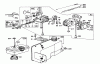 Toro 62850 - Shredder, 1972 (2000001-2999999) Ersatzteile CARBURETOR AIR CLEANER & GAS TANK ASSEMBLY