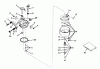 Toro 62853 - Shredder, 1974 (4000001-4999999) Ersatzteile CARBURETOR ASSEMBLY NO. 631716