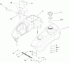 Toro 74603 (ZX440) - TimeCutter ZX440 Riding Mower, 2006 (260000001-260999999) Ersatzteile FUEL TANK AND CONTROL POD ASSEMBLY
