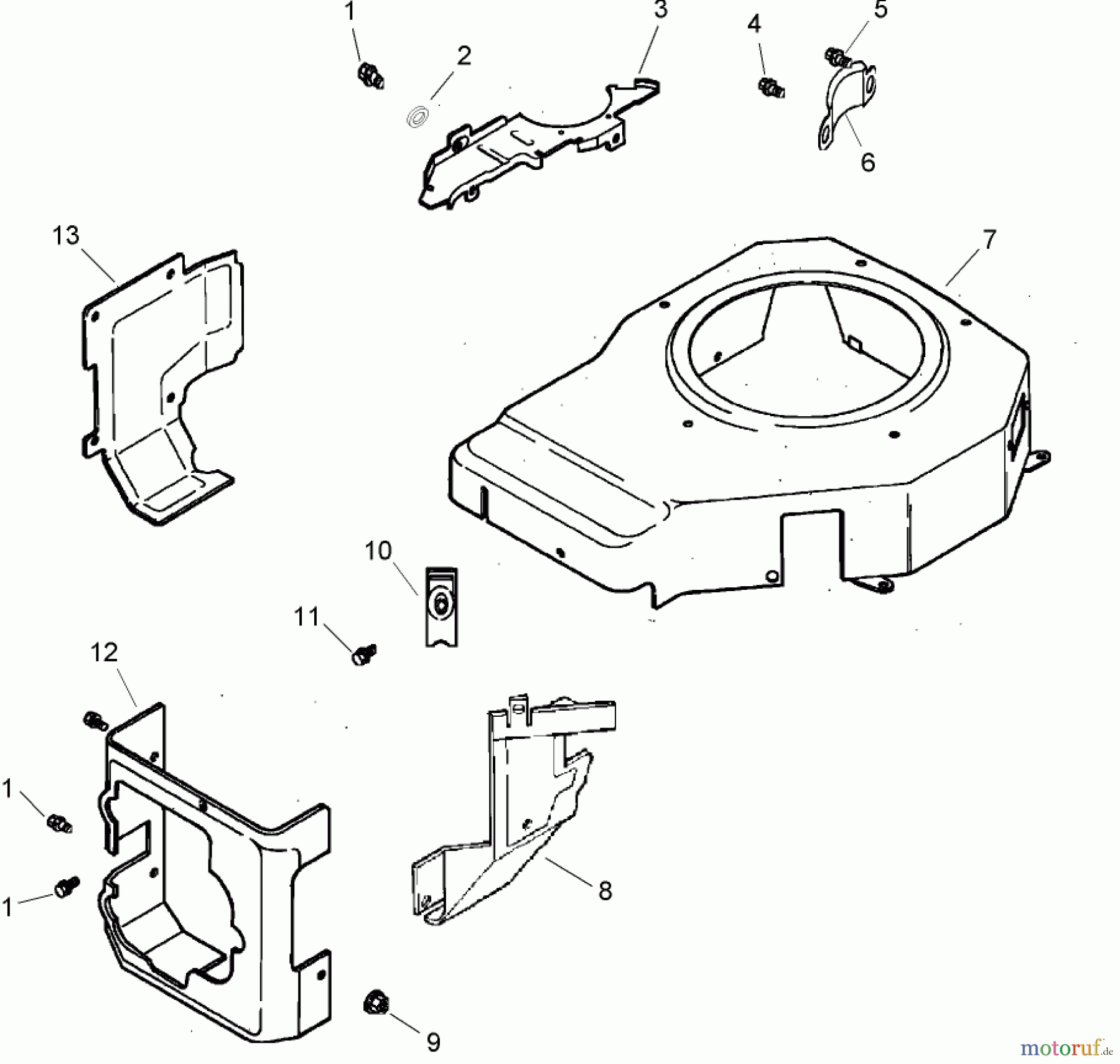 Toro Neu Mowers, Zero-Turn 74603 (ZX440) - Toro TimeCutter ZX440 Riding Mower, 2008 (280000001-280999999) BLOWER HOUSING AND BAFFLE ASSEMBLY KOHLER CV492S-27525