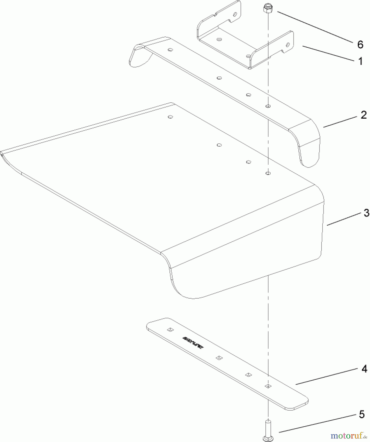  Toro Neu Mowers, Zero-Turn 74603 (ZX440) - Toro TimeCutter ZX440 Riding Mower, 2008 (280000001-280999999) DEFLECTOR ASSEMBLY NO. 108-8591
