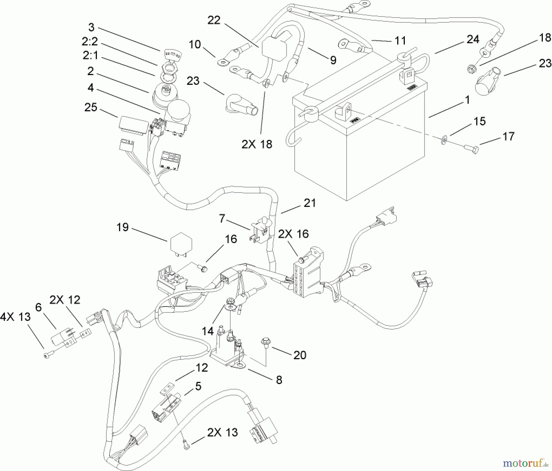 Toro Neu Mowers, Zero-Turn 74603 (ZX440) - Toro TimeCutter ZX440 Riding Mower, 2007 (270000001-270999999) ELECTRICAL ASSEMBLY