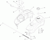 Toro 74603 (ZX440) - TimeCutter ZX440 Riding Mower, 2007 (270000001-270999999) Ersatzteile FUEL TANK AND CONTROL ASSEMBLY
