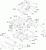 Toro 74603 (ZX440) - TimeCutter ZX440 Riding Mower, 2007 (270000001-270999999) Ersatzteile MAIN FRAME ASSEMBLY