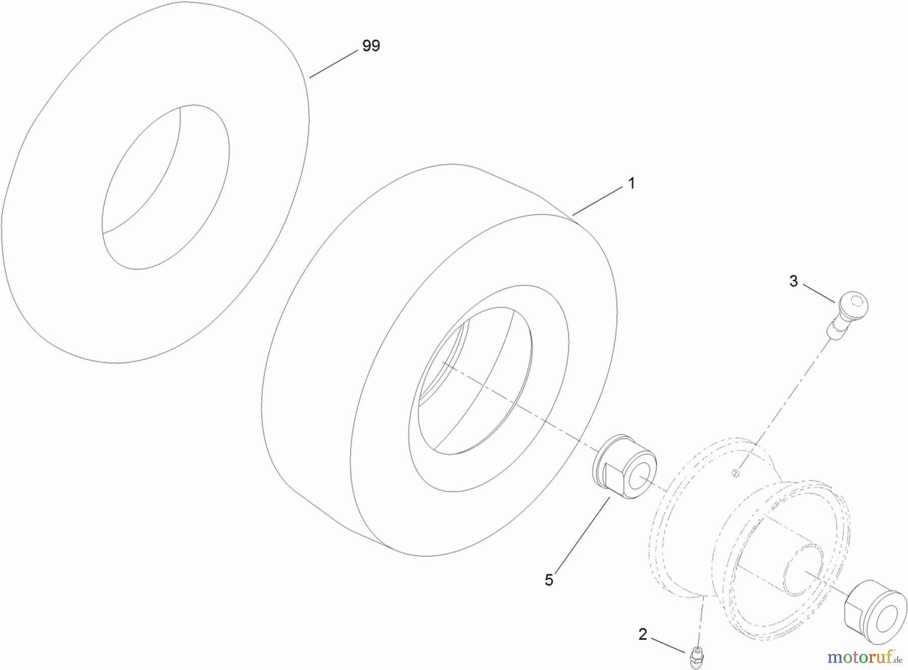 Toro Neu Mowers, Zero-Turn 74623 (4200) - Toro TimeCutter SS 4200 Riding Mower, 2012 (SN 312000001-312999999) CASTER WHEEL ASSEMBLY NO. 110-6785