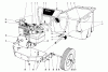 Toro 62900 - 5 hp Lawn Vacuum, 1973 (3000001-3999999) Ersatzteile ENGINE AND HOPPER ASSEMBLY