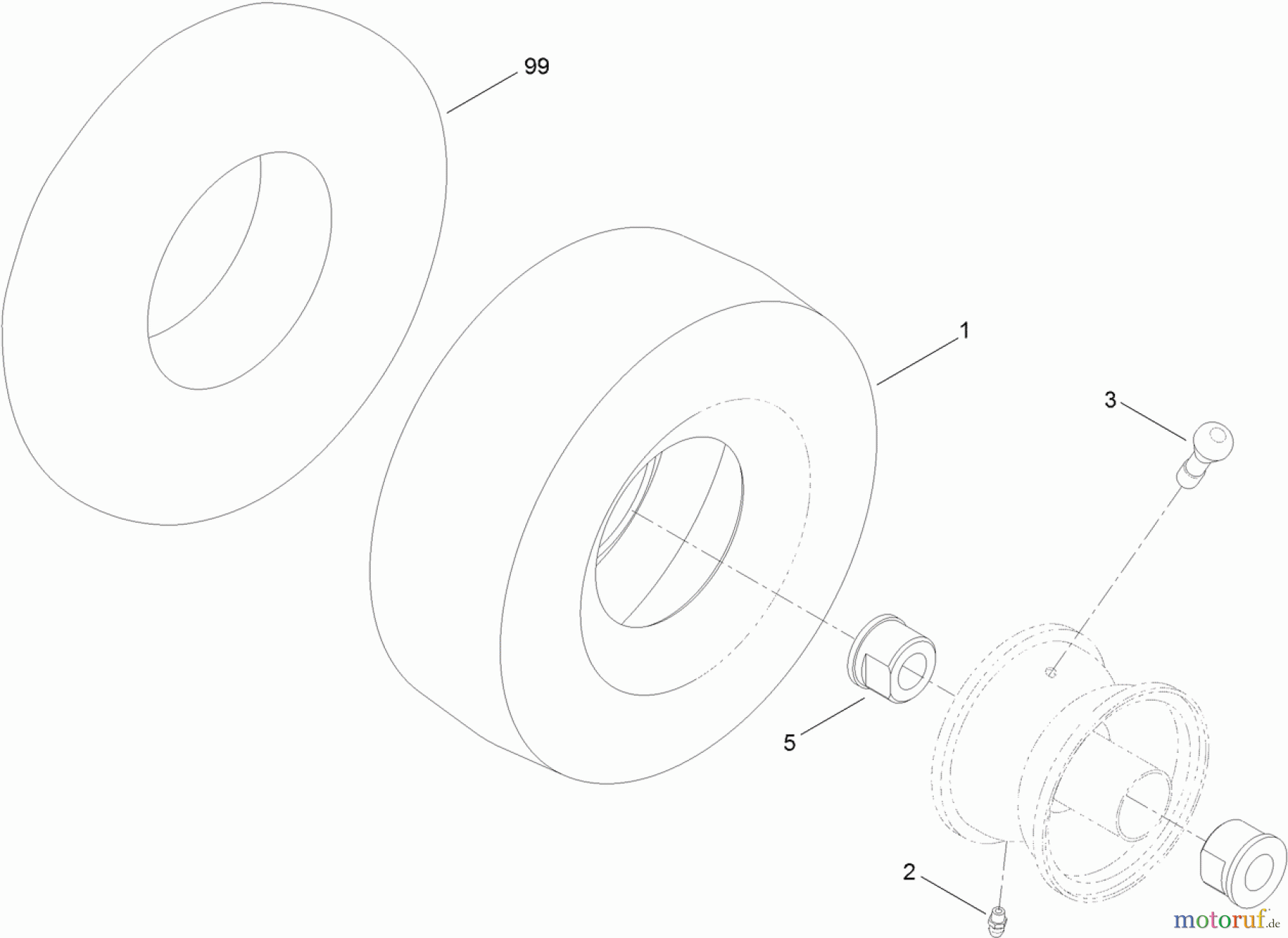  Toro Neu Mowers, Zero-Turn 74624 (4235) - Toro TimeCutter SS 4235 Riding Mower, 2011 (311000001-311999999) CASTER WHEEL ASSEMBLY NO. 120-5515