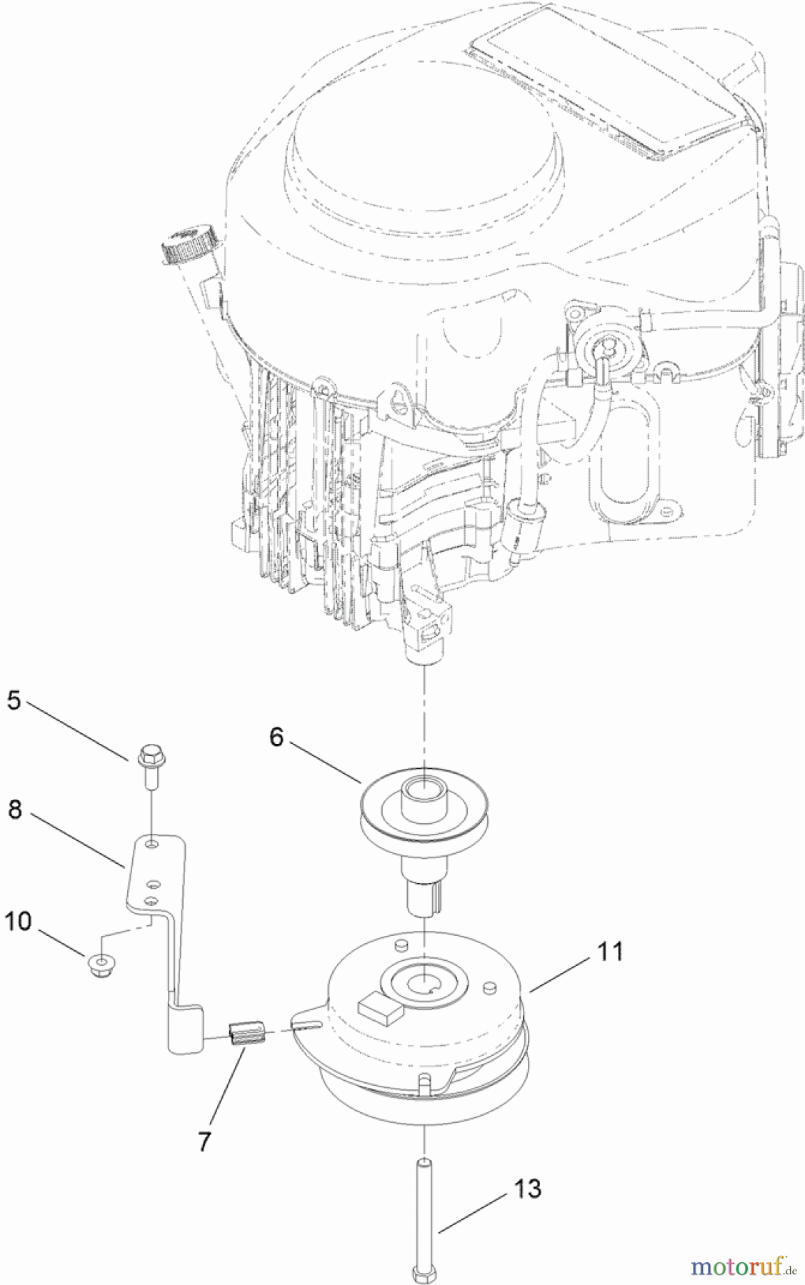 Toro Neu Mowers, Zero-Turn 74632 (5060) - Toro TimeCutter SS 5060 Riding Mower, 2012 (SN 312000001-312999999) CLUTCH ASSEMBLY