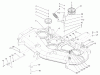 Toro 74701 (17-52ZX) - 17-52ZX TimeCutter ZX Riding Mower, 2003 (230000001-230999999) Ersatzteile 52IN DECK BELT DRIVE AND LIFT ASSEMBLY