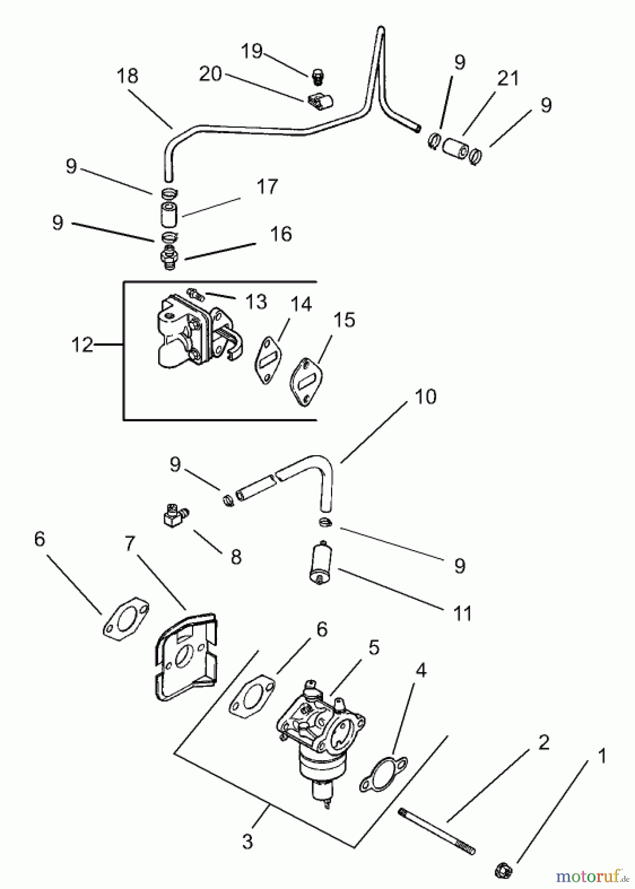 Toro Neu Mowers, Zero-Turn 74701 (17-52ZX) - Toro 17-52ZX TimeCutter ZX Riding Mower, 2003 (230000001-230999999) FUEL SYSTEM ASSEMBLY KOHLER CV 490S-27503