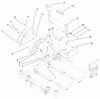Toro 74701 (Z17-52) - Z17-52 TimeCutter Z Riding Mower, 2001 (210000001-210999999) Ersatzteile HEIGHT-OF-CUT HANDLE AND PLATE ASSEMBLY