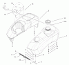 Toro 74701 (Z17-52) - Z17-52 TimeCutter Z Riding Mower, 2002 (220000001-220999999) Ersatzteile FUEL TANK AND CONTROL POD ASSEMBLY