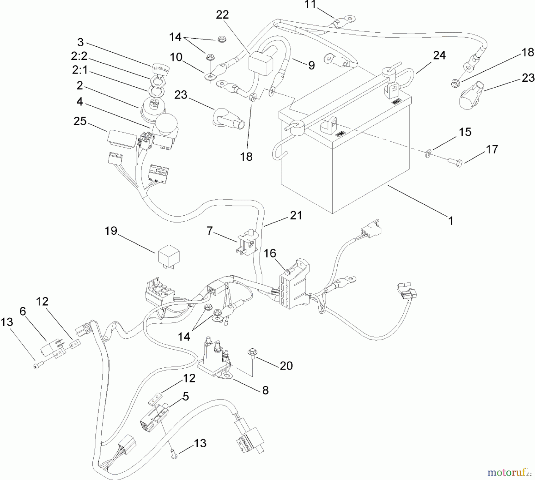 Toro Neu Mowers, Zero-Turn 74704 (ZX480) - Toro TimeCutter ZX480 Riding Mower, 2005 (250000001-250999999) ELECTRICAL ASSEMBLY