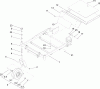 Toro 74704 (ZX480) - TimeCutter ZX480 Riding Mower, 2005 (250000001-250999999) Ersatzteile FRAME AND CASTER ASSEMBLY