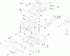 Toro 74704 (ZX480) - TimeCutter ZX480 Riding Mower, 2005 (250000001-250999999) Ersatzteile SEAT AND REAR FRAME ASSEMBLY