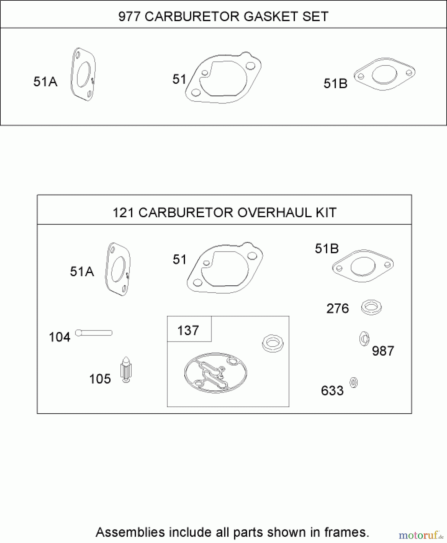 Toro Neu Mowers, Zero-Turn 74704 (ZX480) - Toro TimeCutter ZX480 Riding Mower, 2006 (260000001-260999999) CARBURETOR OVERHAUL KIT BRIGGS AND STRATTON 441577-0122-E1