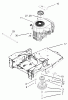 Toro 74801 (18-52ZX) - 18-52ZX TimeCutter ZX Riding Mower, 2003 (230000001-230999999) Ersatzteile ENGINE AND CLUTCH ASSEMBLY