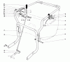 Toro 62923 - 5 hp Lawn Vacuum, 1975 (5000001-5999999) Ersatzteile CONTROLS & HANDLE ASSEMBLY (MODEL 62912)