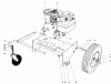 Toro 62923 - 5 hp Lawn Vacuum, 1975 (5000001-5999999) Ersatzteile ENGINE AND BASE ASSEMBLY (MODEL 62912)