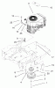 Toro 74801 (Z18-52) - Z18-52 TimeCutter Z Riding Mower, 2002 (220000001-220999999) Ersatzteile ENGINE AND CLUTCH ASSEMBLY