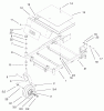 Toro 74801 (Z18-52) - Z18-52 TimeCutter Z Riding Mower, 2002 (220000001-220999999) Ersatzteile FRONT FRAME ASSEMBLY