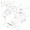 Toro 74801 (Z18-52) - Z18-52 TimeCutter Z Riding Mower, 2002 (220000001-220999999) Ersatzteile FUEL TANK AND CONTROL POD ASSEMBLY