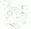 Toro 74806 (ZX525) - TimeCutter ZX525 Riding Mower, 2005 (250000001-250999999) Ersatzteile FUEL TANK AND CONTROL ASSEMBLY