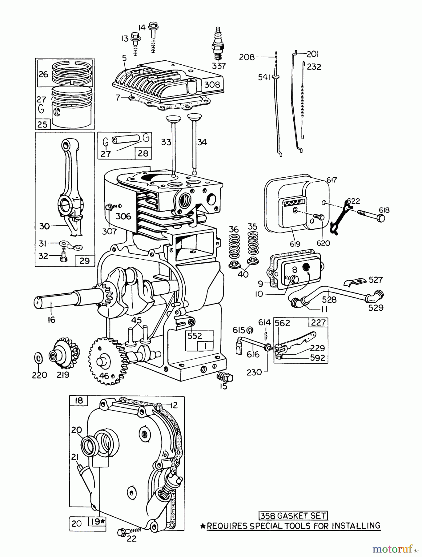 Toro Neu Blowers/Vacuums/Chippers/Shredders 62912 - Toro 5 hp Lawn Vacuum, 1977 (7000001-7999999) ENGINE MODEL NO. 130202 TYPE 0600-01 BRIGGS & STRATTON