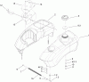 Toro 74806 (ZX525) - TimeCutter ZX525 Riding Mower, 2006 (260000001-260999999) Ersatzteile FUEL TANK AND CONTROL POD ASSEMBLY