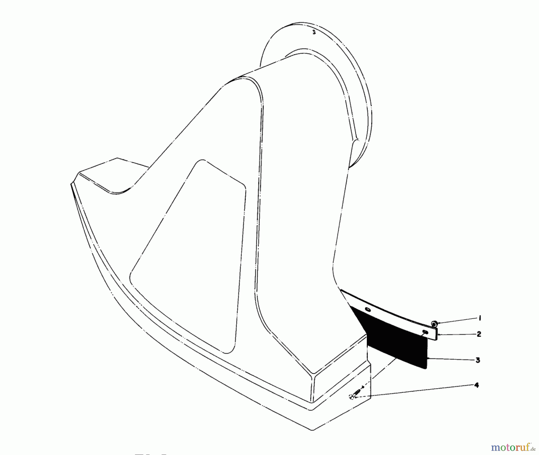 Toro Neu Blowers/Vacuums/Chippers/Shredders 62912 - Toro 5 hp Lawn Vacuum, 1977 (7000001-7999999) FLAP KIT (MODEL 59086)