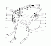 Toro 62912 - 5 hp Lawn Vacuum, 1977 (7000001-7999999) Ersatzteile HANDLE ASSEMBLY (MODEL 62923)