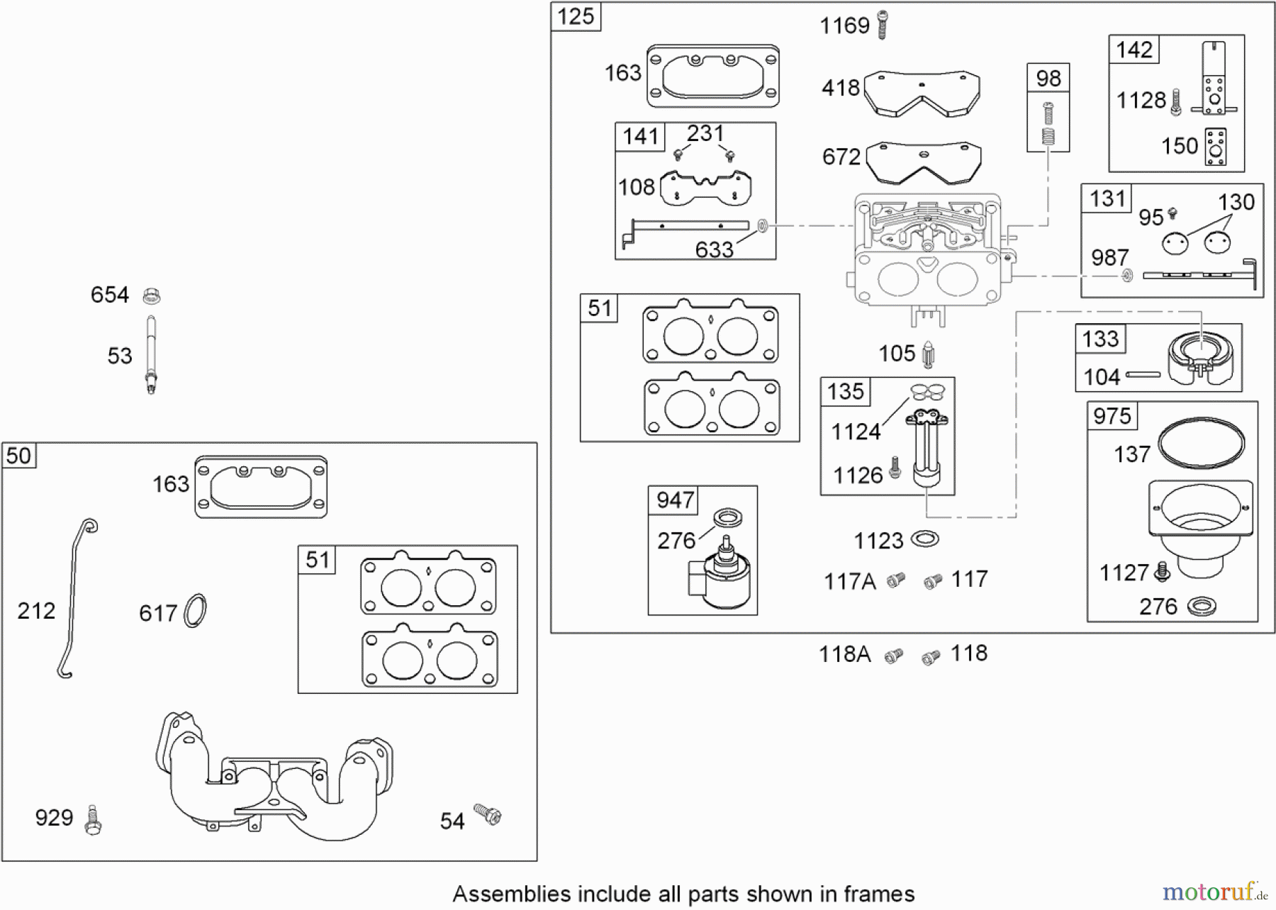  Toro Neu Mowers, Zero-Turn 74812 (Z4800) - Toro TITAN Z4800 Zero-Turn-Radius Riding Mower, 2008 (280000001-280999999) CARBURETOR ASSEMBLY BRIGGS AND STRATTON 44K777-0125-G1