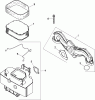 Toro 74816 (Z4800) - TITAN Z4800 Zero-Turn-Radius Riding Mower, 2008 (280000001-280999999) Ersatzteile AIR INTAKE AND FILTRATION ASSEMBLY KOHLER SV820-0012