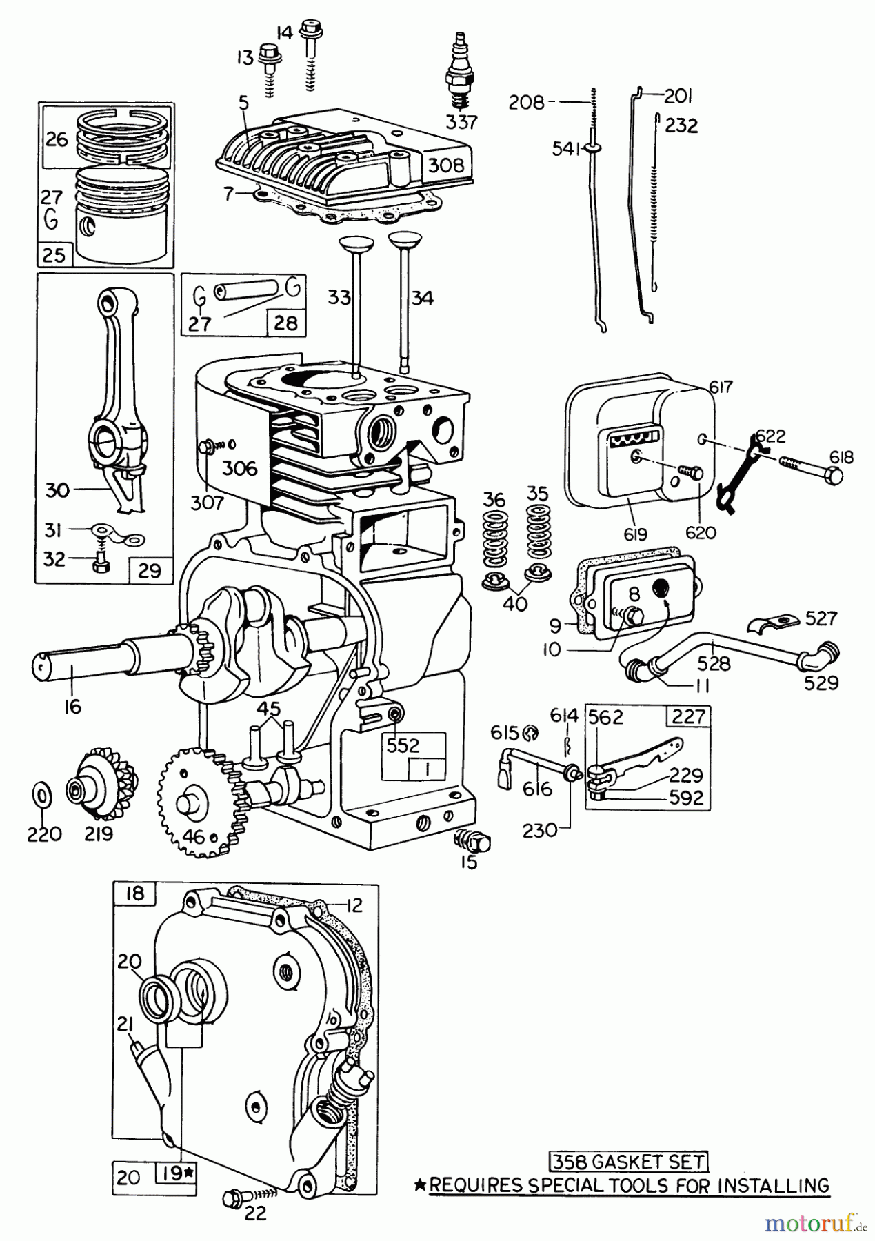 Toro Neu Blowers/Vacuums/Chippers/Shredders 62923 - Toro 5 hp Lawn Vacuum, 1978 (8000001-8999999) ENGINE MODEL NO. 130202 TYPE 0600-01 BRIGGS & STRATTON