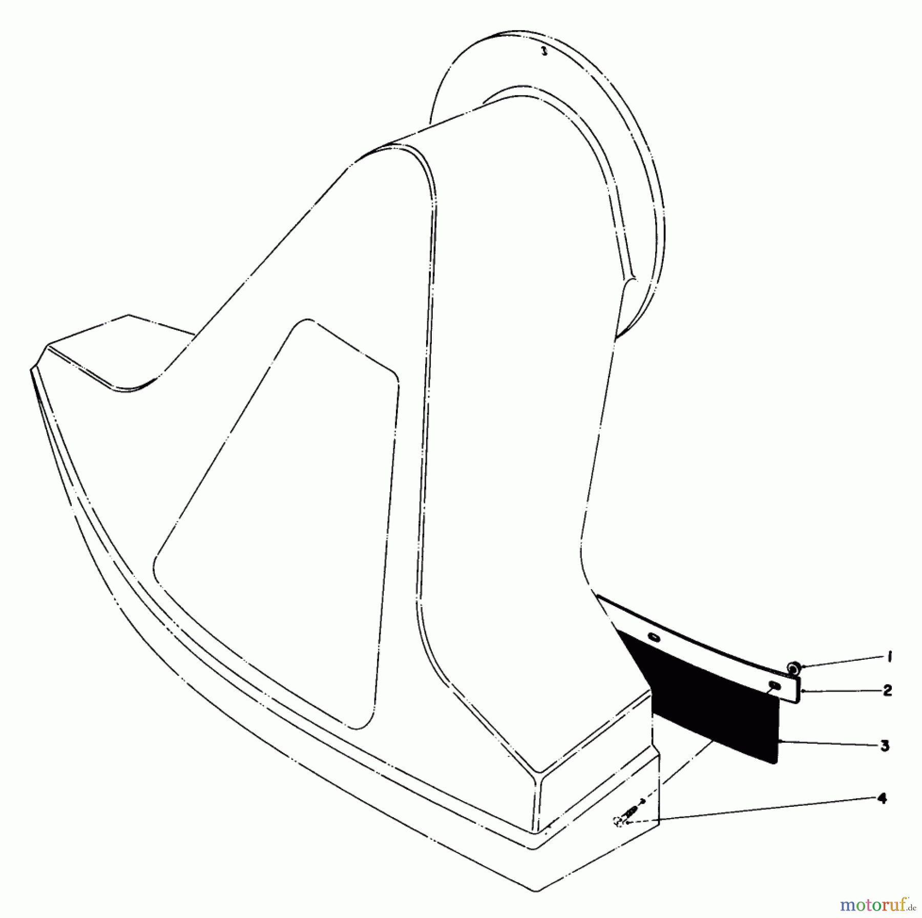 Toro Neu Blowers/Vacuums/Chippers/Shredders 62912 - Toro 5 hp Lawn Vacuum, 1978 (8000001-8999999) FLAP KIT (MODEL 59086)