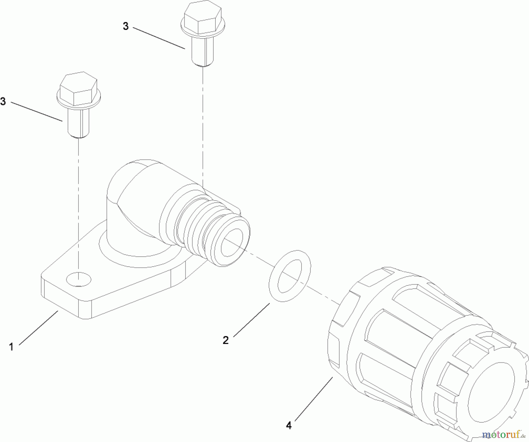  Toro Neu Mowers, Zero-Turn 74818 (Z5200) - Toro TITAN Z5200 Zero-Turn-Radius Riding Mower, 2008 (280000001-280999999) WASHEROUT PORT ASSEMBLY NO. 109-6393