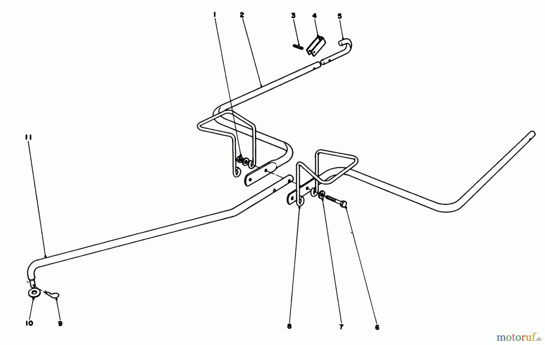 Toro Neu Blowers/Vacuums/Chippers/Shredders 62923 - Toro 5 hp Lawn Vacuum, 1978 (8000001-8999999) HITCH KIT (MODEL 59087)