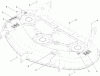 Toro 74820 (ZX5000) - TITAN ZX5000 Zero-Turn-Radius Riding Mower, 2010 (310000001-310999999) Ersatzteile 50 INCH DECK DECAL ASSEMBLY NO. 117-5373