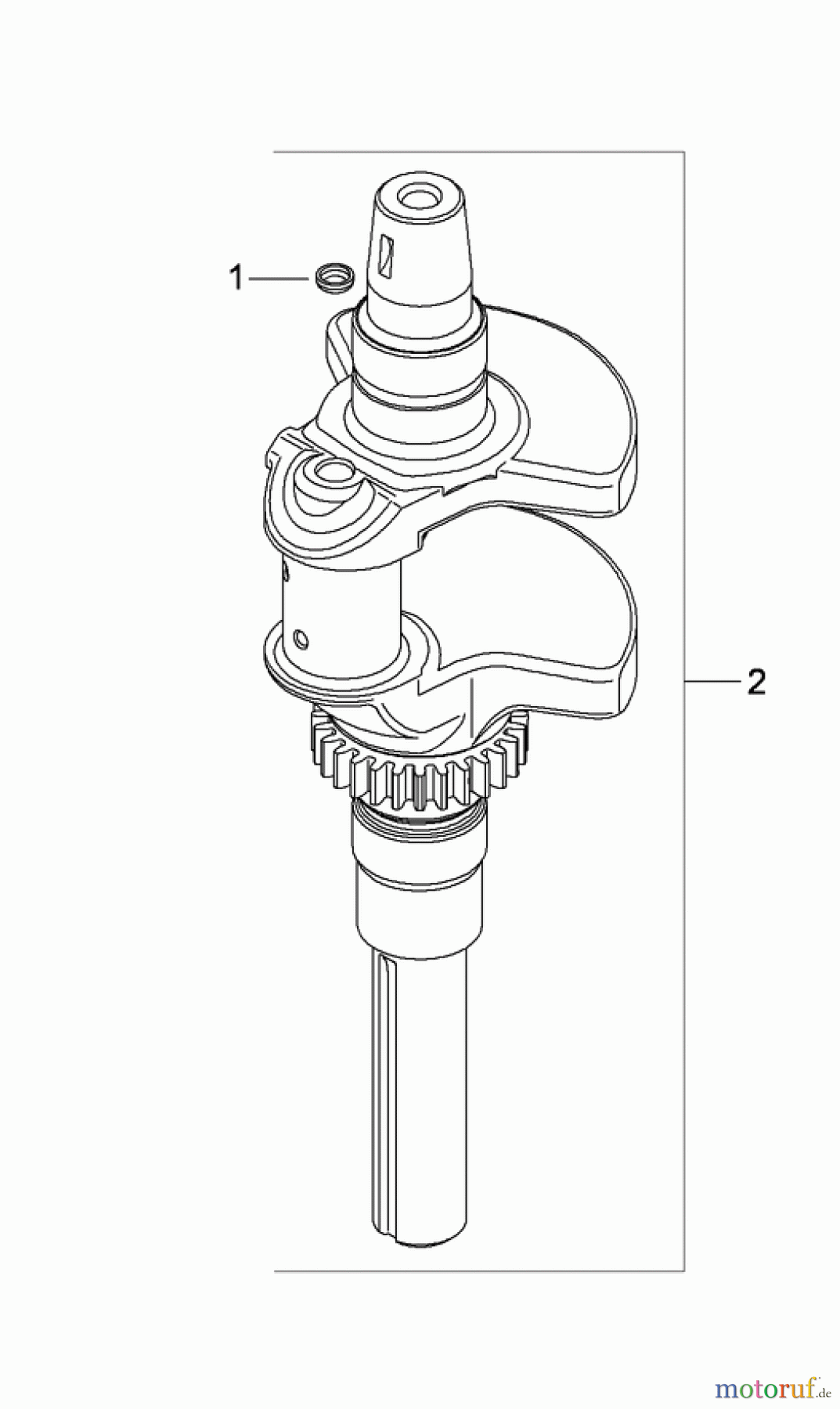 Toro Neu Mowers, Zero-Turn 74823 (ZX6000) - Toro TITAN ZX6000 Zero-Turn-Radius Riding Mower, 2009 (290000001-290999999) CRANKSHAFT ASSEMBLY KOHLER SV830-0016