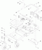 Toro 74841 (ZX4820) - TITAN ZX4820 Zero-Turn-Radius Riding Mower, 2012 (SN 312000001-312999999) Ersatzteile MAIN FRAME AND CASTER WHEEL ASSEMBLY