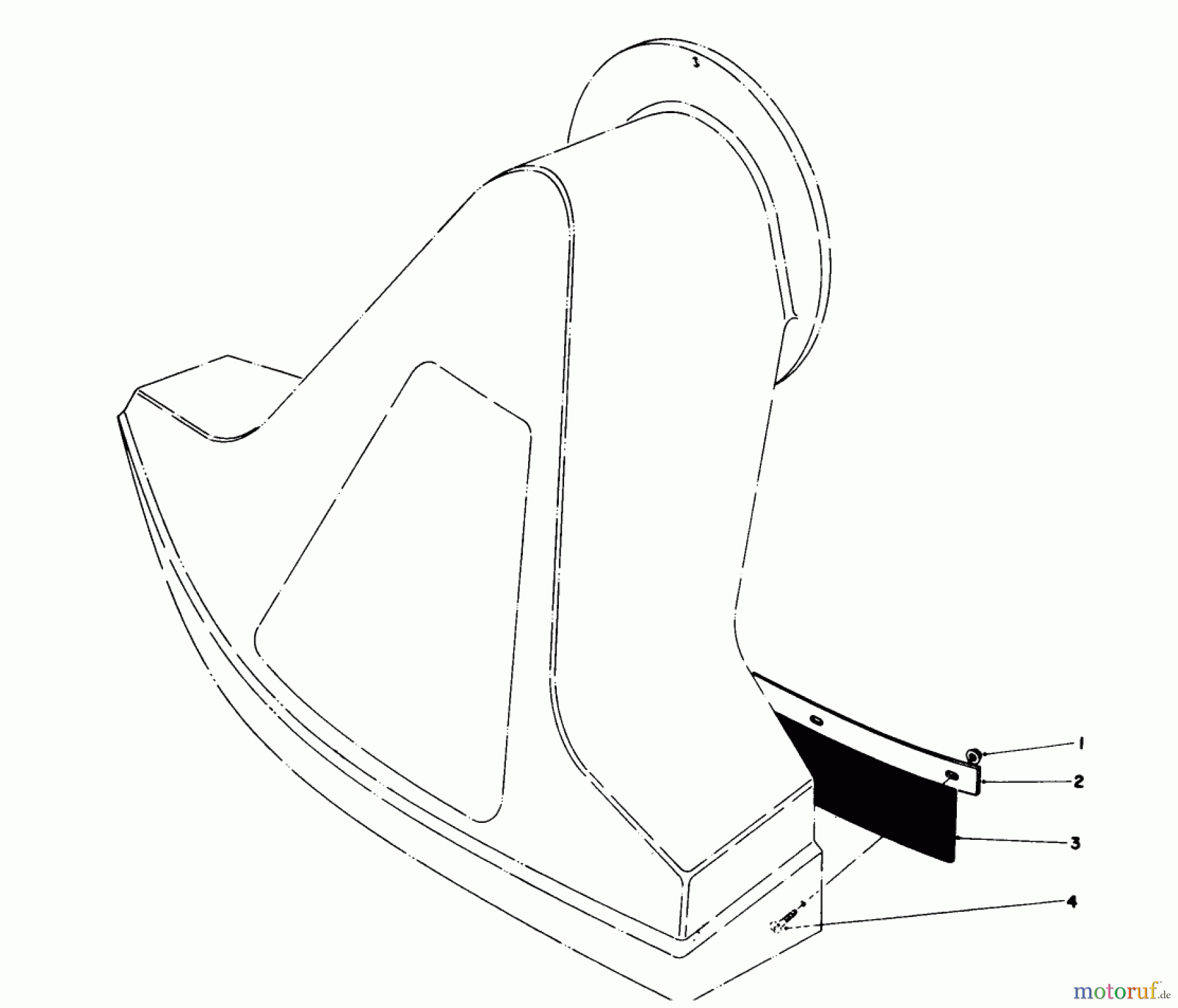 Toro Neu Blowers/Vacuums/Chippers/Shredders 62923 - Toro 5 hp Lawn Vacuum, 1980 (0000001-0999999) FLAP KIT (MODEL 59086)