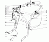 Toro 62912 - 5 hp Lawn Vacuum, 1980 (0000001-0999999) Ersatzteile HANDLE ASSEMBLY (MODEL 62923)
