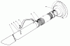 Toro 62912 - 5 hp Lawn Vacuum, 1980 (0000001-0999999) Ersatzteile VACUUM HOSE KIT (MODEL 59085)