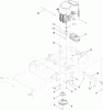 Toro 74845 (ZX4820) - TITAN ZX4820 Zero-Turn-Radius Riding Mower, 2011 (SN 311000001-311999999) Ersatzteile ENGINE, MUFFLER AND CLUTCH ASSEMBLY