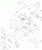 Toro 74871 (MX4880) - TITAN MX4880 Zero-Turn-Radius Riding Mower, 2012 (SN 312000001-312999999) Ersatzteile MAIN FRAME AND CASTER WHEEL ASSEMBLY