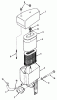 Toro Y1-16OE02 (616-Z) - 616-Z Tractor, 1990 Ersatzteile AIR CLEANER-612-Z