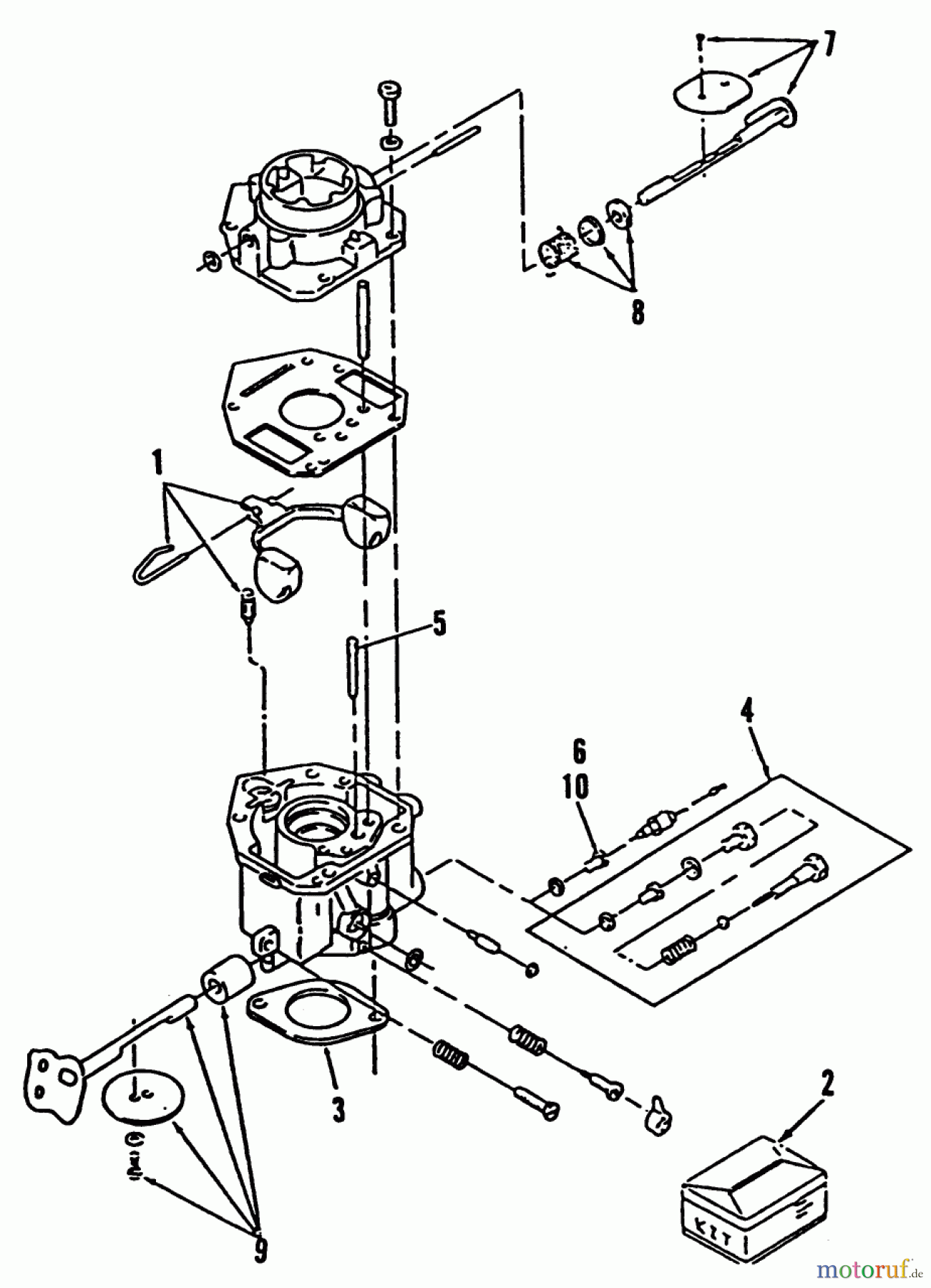  Toro Neu Mowers, Zero-Turn Y1-12OE01 (612-Z) - Toro 612-Z Tractor, 1990 CARBURETOR COMPONENTS-616-Z