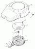 Toro Y1-16OE02 (616-Z) - 616-Z Tractor, 1990 Ersatzteile FLYWHEEL AND COVER-612-Z