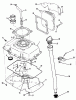 Toro Y1-16OE02 (616-Z) - 616-Z Tractor, 1990 Ersatzteile OIL BASE AND FILL TUBE-616-Z